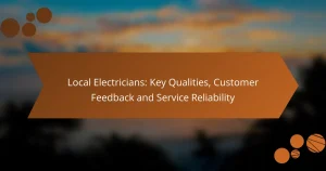Local Electricians: Key Qualities, Customer Feedback and Service Reliability
