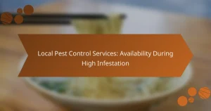 Local Pest Control Services: Availability During High Infestation