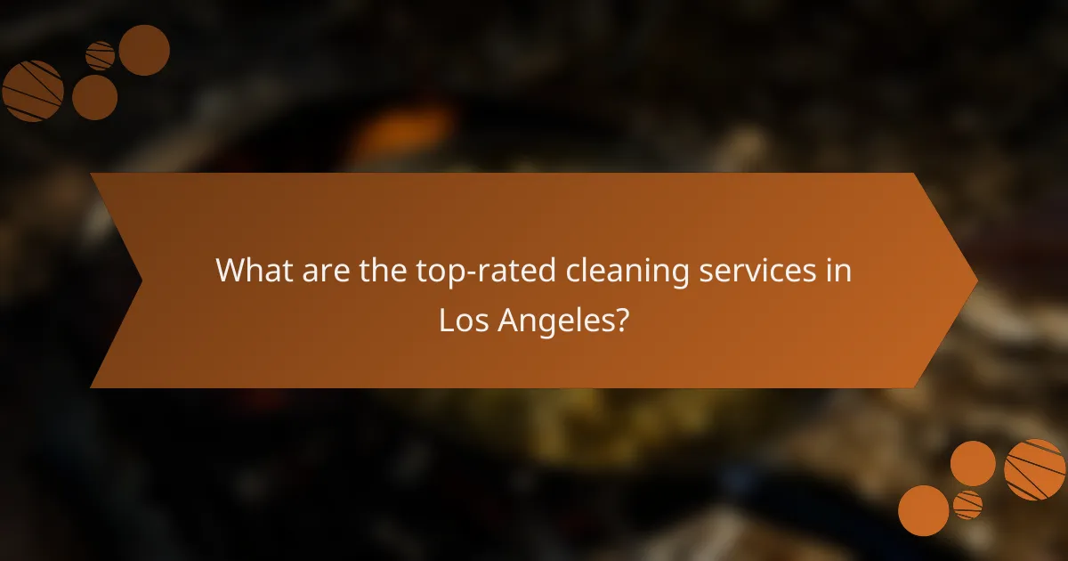What are the top-rated cleaning services in Los Angeles?